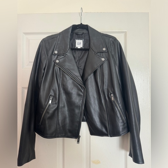 GAP Jackets & Blazers - LIKE NEW GAP Faux Leather Jacket